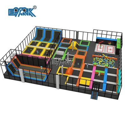 معدات حديقة الترامبولين الكبيرة الداخلية