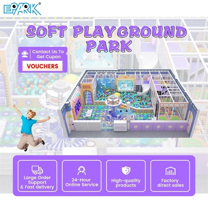 90m² Candy Indoor Playground Colorful Kids Adventure Zone factory